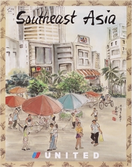 Image: poster: United Airlines, Southeast Asia