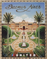 Image: poster: United Airlines, Buenos Aires