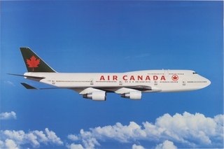 Image: poster: Air Canada, Boeing 747-400