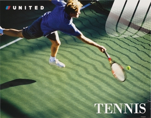 Image: poster: United Airlines, Tennis