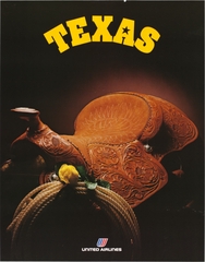 Image: poster: United Airlines, Texas