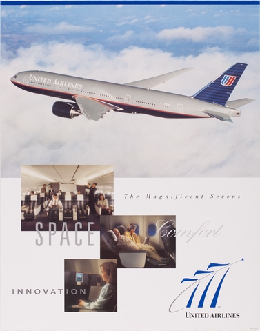 Poster: United Airlines, Boeing 777