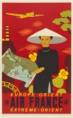 Image: poster: Air France, Europe and the Far East
