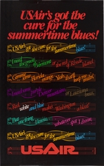 Image: poster: USAir, summer season travel