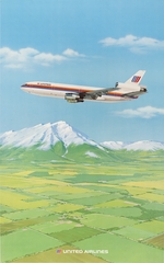Image: poster: United Airlines, McDonnell Douglas DC-10