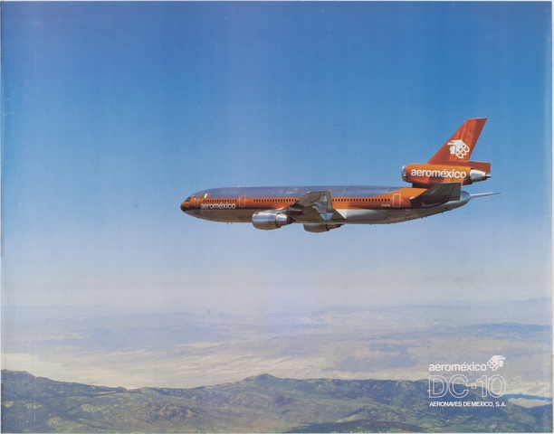 Poster: AeroMexico, McDonnell Douglas DC-10
