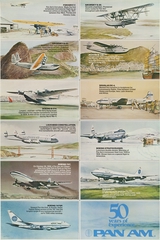 Image: poster: Pan American World Airways, 50th anniversary