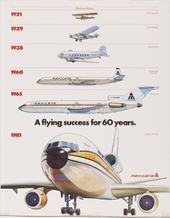 Image: poster: Mexicana Airlines, 60 years