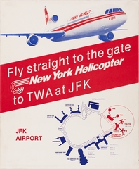Image: poster: TWA (Trans World Airlines), New York Helicopter