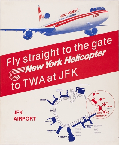 Poster: TWA (Trans World Airlines), New York Helicopter