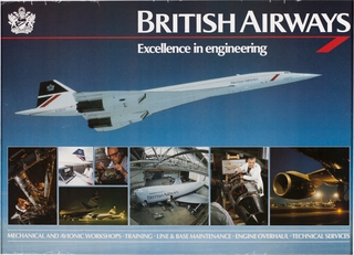 Image: poster: British Airways, Excellence in engineering