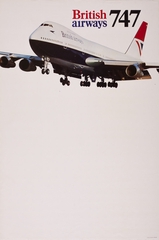 Image: poster: British Airways, 747 service