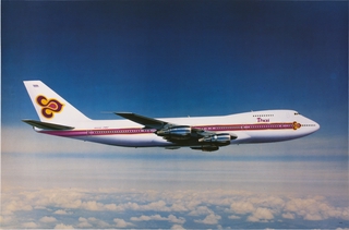 Image: poster: Thai Airways International, Boeing 747-200