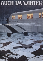 Image: poster: Lufthansa, Auch im Winter