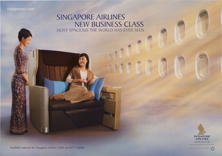 Image: poster: Singapore Airlines, New business class