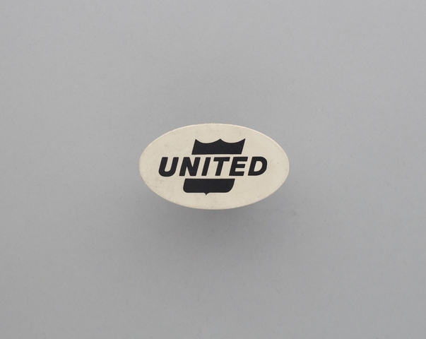 Ground crew hat badge: United Air Lines