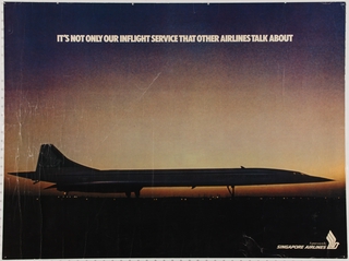Image: poster: Singapore Airlines, Concorde