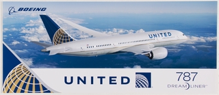 Image: poster: United Airlines, Boeing 787 Dreamliner