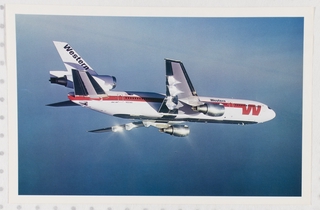 Image: poster: Western Airlines, McDonnell Douglas DC-10-10