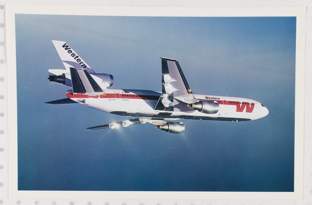 Poster: Western Airlines, McDonnell Douglas DC-10-10