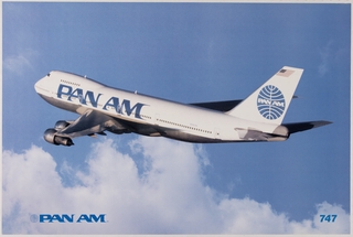 Image: poster: Pan American World Airways, Boeing 747-100