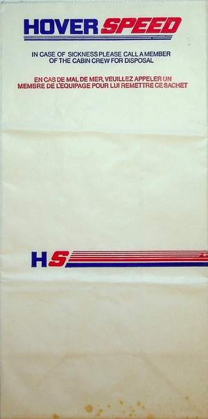 Image: motion sickness bag: Hover Speed (ship)
