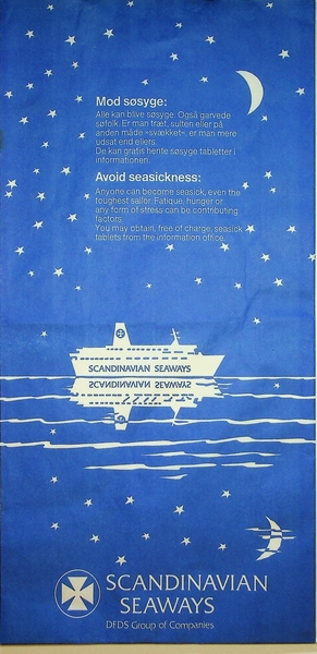 Image: motion sickness bag: Scandinavian Seaways (ship)