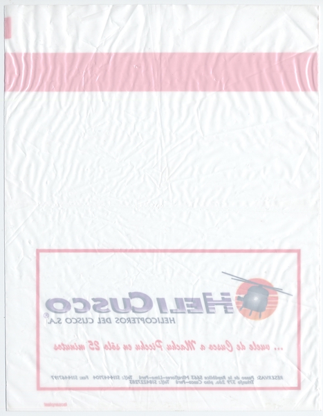 Image: airsickness bag: HeliCusco