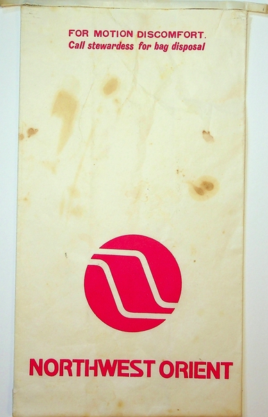 Image: airsickness bag: Northwest Orient Airlines