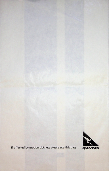Image: airsickness bag: Qantas Airways