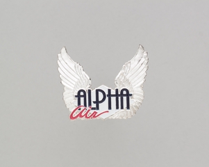Image: flight officer cap badge: Alpha Air