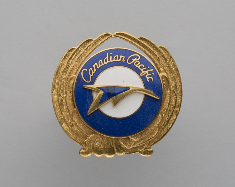 Image: flight officer cap badge: Canadian Pacific Airlines