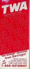 Image: timetable: TWA (Trans World Airlines)