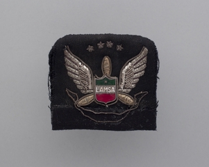 Image: flight officer cap badge: LAMSA (Líneas Aéreas Mexicanas)
