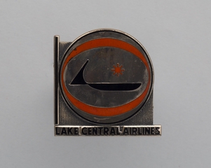 Image: flight officer cap badge: Lake Central Airlines