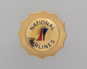 Image: flight officer cap badge: National Airlines