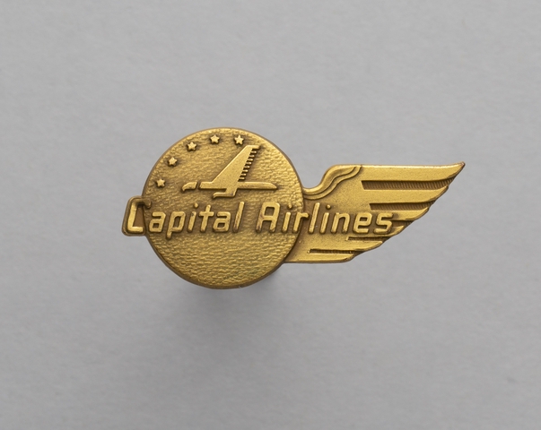 Stewardess hat badge: Capital Airlines