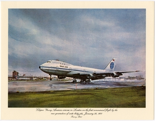 Image: menu: Pan American World Airways, Historic First Flights series, Boeing 747
