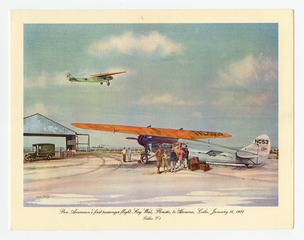 Image: menu: Pan American World Airways, Historic First Flights series, Fokker.VII