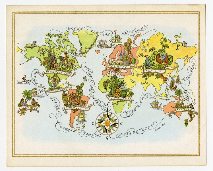 Image: menu: Pan American World Airways, President (first) class