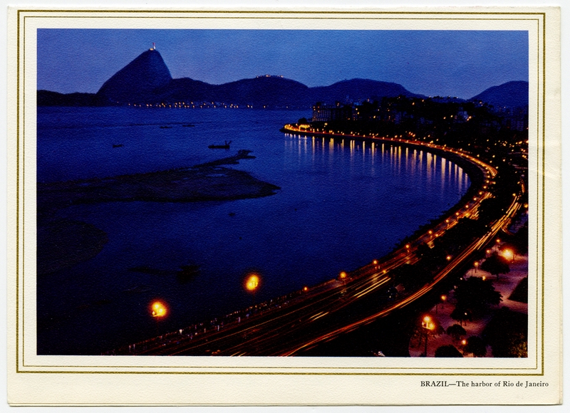 Image: menu: Pan American World Airways, Rainbow (economy) class