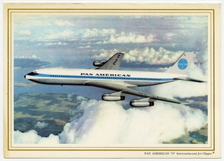 Image: menu: Pan American World Airways, Rainbow (economy) class
