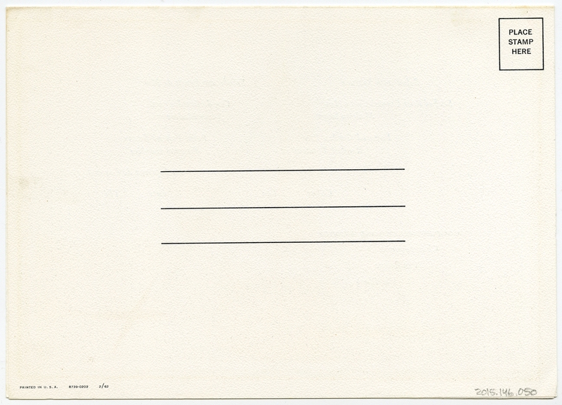 Image: menu: Pan American World Airways, Rainbow (economy) class