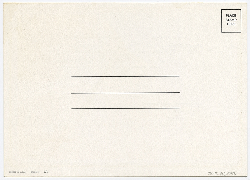 Image: menu: Pan American World Airways, Rainbow (economy) class