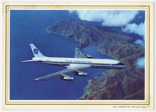 Image: menu: Pan American World Airways, Rainbow (economy) class