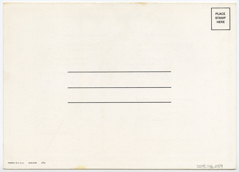 Image: menu: Pan American World Airways, Rainbow (economy) class