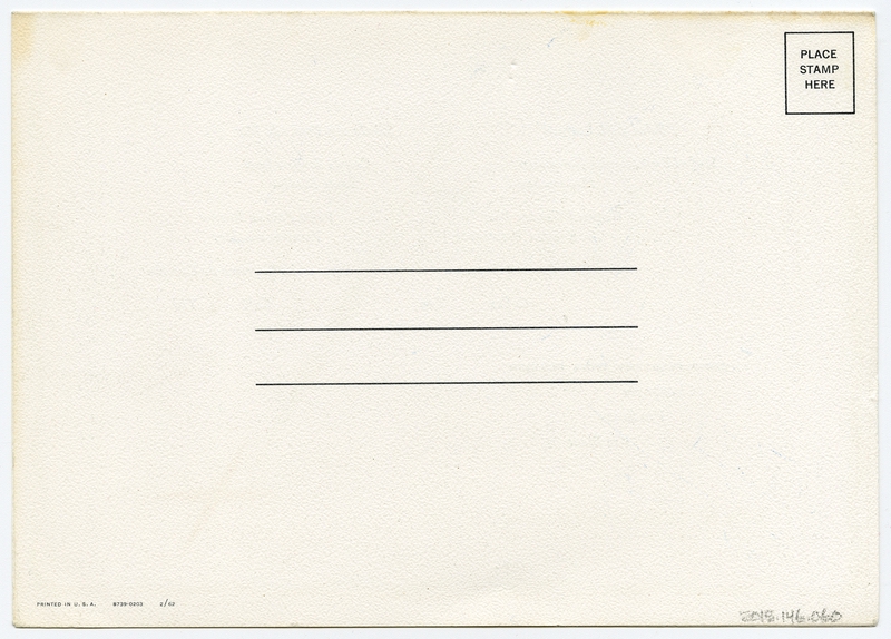 Image: menu: Pan American World Airways, Rainbow (economy) class