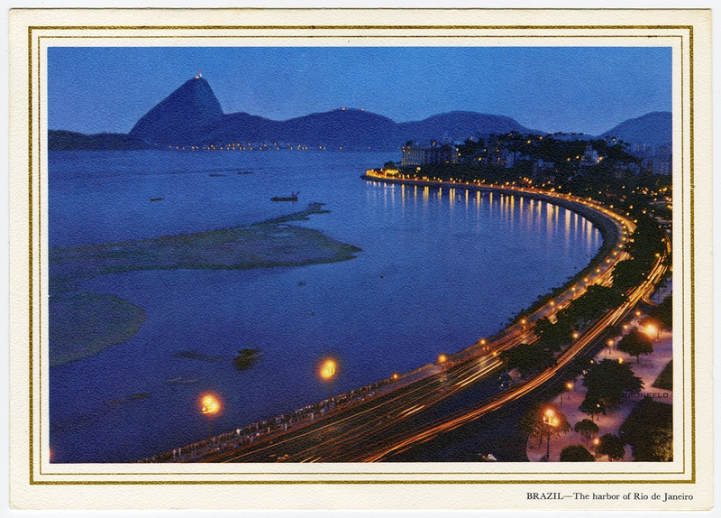 Image: menu: Pan American World Airways, Rainbow (economy) class