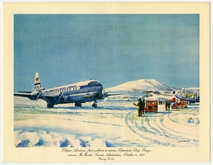 Image: menu: Pan American World Airways, Historic First Flights series, Boeing 377 Stratocruiser