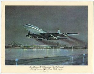Image: menu: Pan American World Airways, Historic First Flights series, Boeing 707